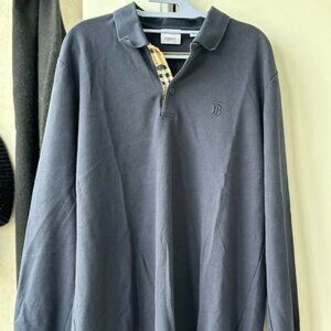 Burberry Long-sleeve Polo Pique